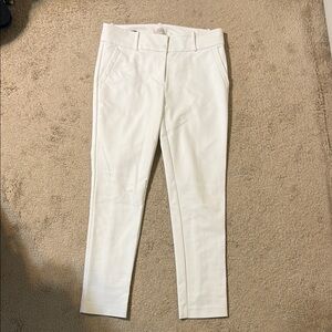 LOFT White Skinny Ankle Pants